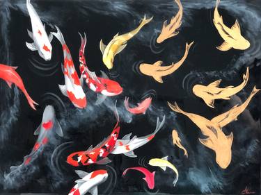 Original Conceptual Fish Paintings by Katty Bo