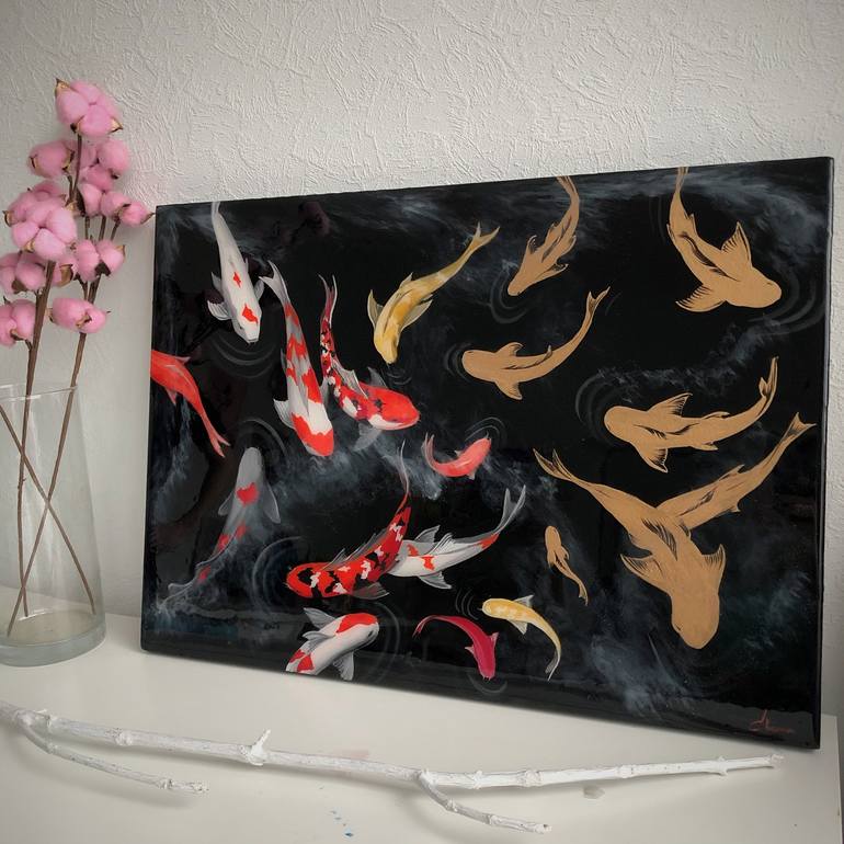 Original Fish Painting by Katty Bo