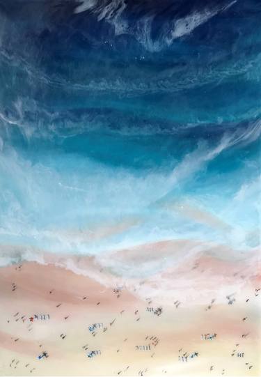 Original Abstract Beach Paintings by Katty Bo