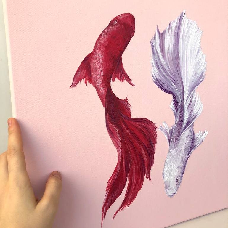 Original Fish Painting by Katty Bo