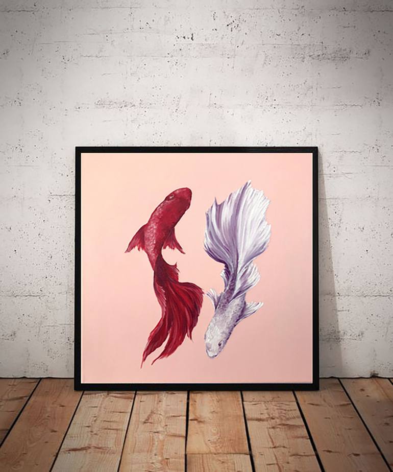 Original Fish Painting by Katty Bo