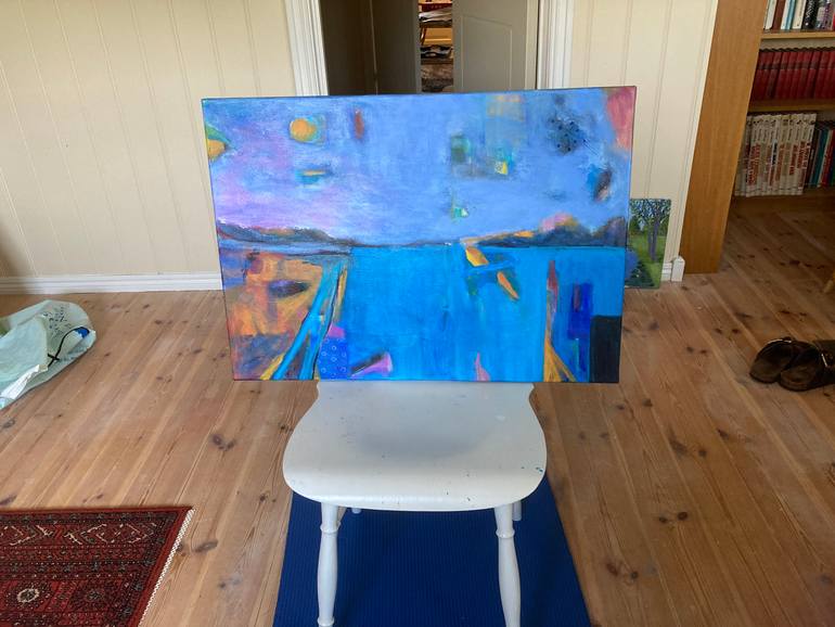 Original Abstract Expressionism Abstract Painting by Berit Wanvik