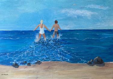 Original Seascape Painting by Berit Wanvik