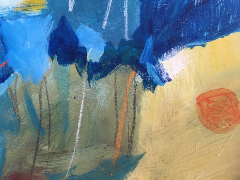 Original Abstract Expressionism Abstract Painting by Berit Wanvik