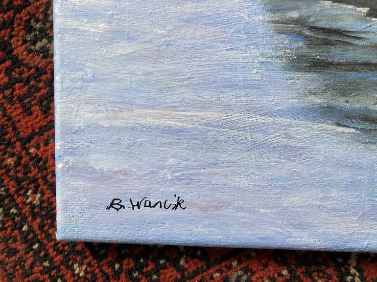 Original Figurative Seascape Painting by Berit Wanvik