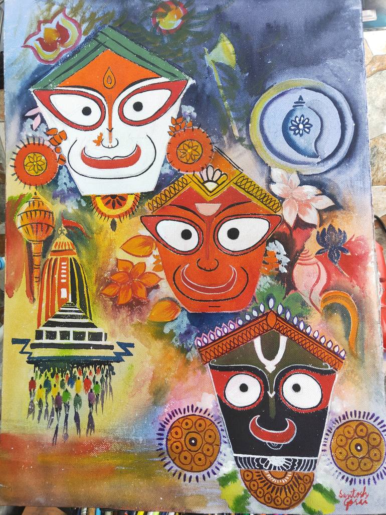 jagannath drawing watercolor