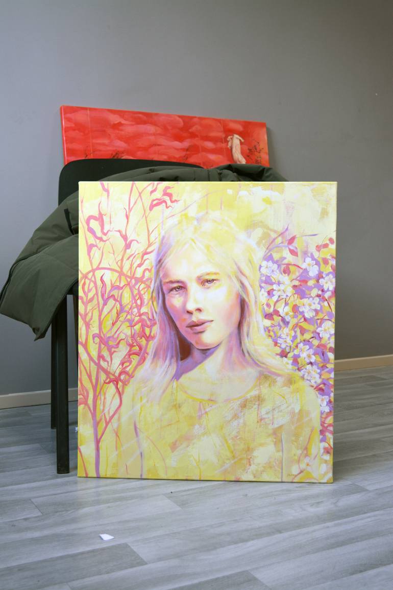 Original Conceptual People Painting by Vassa Ponomarjova