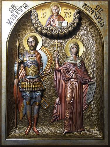 Family Icon: St. Nikita and St. Victoria thumb