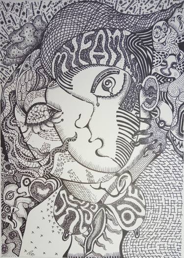 original drawing LOVE OR LIE by X piyawat. thumb