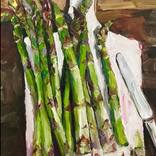 Still Life with Asparagus by Stef Tarasov