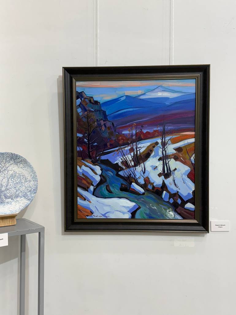 Original Abstract Expressionism Landscape Painting by Tigran Avetyan