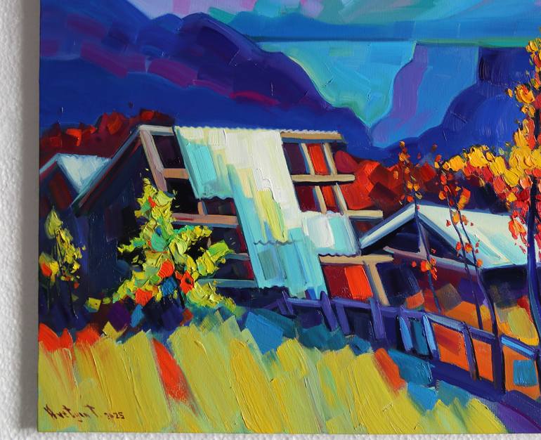 Original Abstract Expressionism Landscape Painting by Tigran Avetyan