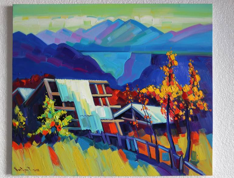 Original Abstract Expressionism Landscape Painting by Tigran Avetyan