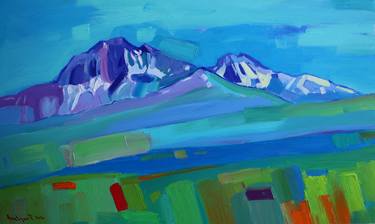 Original Abstract Expressionism Landscape Paintings by Tigran Avetyan