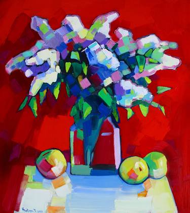 Original Abstract Expressionism Still Life Paintings by Tigran Avetyan