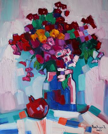 Original Still Life Paintings by Tigran Avetyan