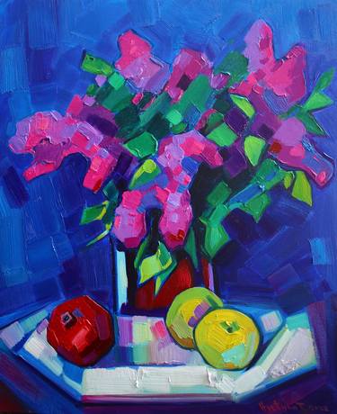 Original Abstract Expressionism Still Life Paintings by Tigran Avetyan