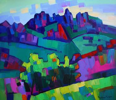 Original Abstract Expressionism Landscape Paintings by Tigran Avetyan