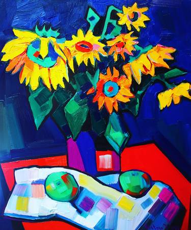 Original Abstract Expressionism Still Life Paintings by Tigran Avetyan
