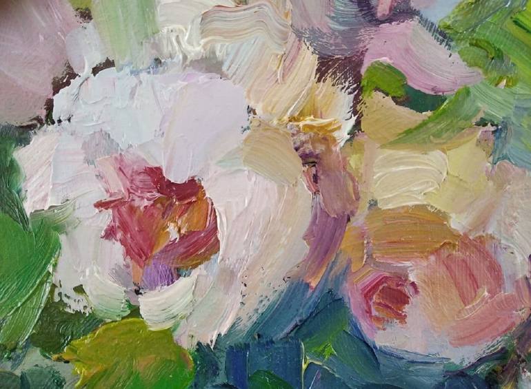 Original Impressionism Floral Painting by Tatiana Dushkova
