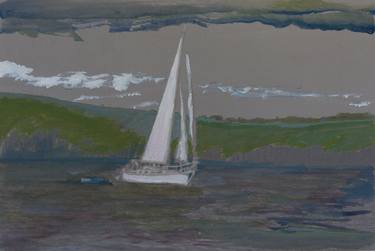 Print of Realism Yacht Paintings by Nicholas Leverington