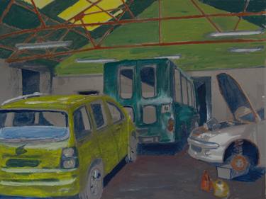 Print of Car Paintings by Nicholas Leverington