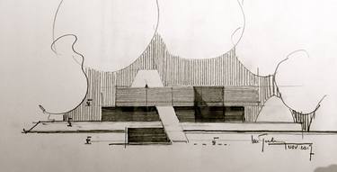 Print of Fine Art Architecture Drawings by Luc Toelen