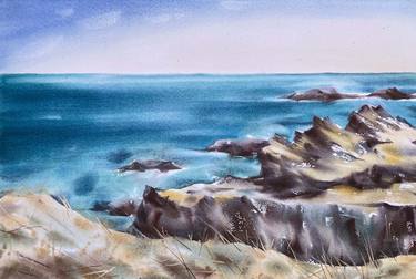 Print of Seascape Paintings by Galina Poloz