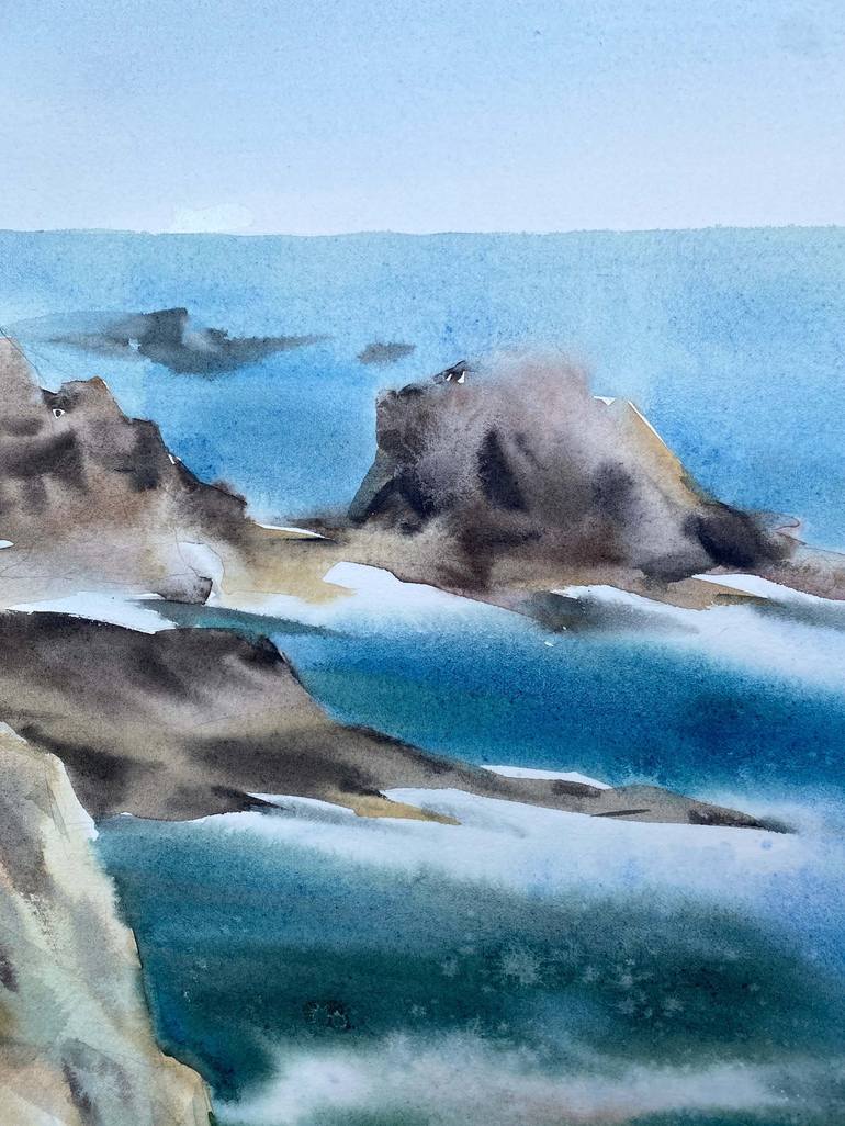 Original Realism Seascape Painting by Galina Poloz