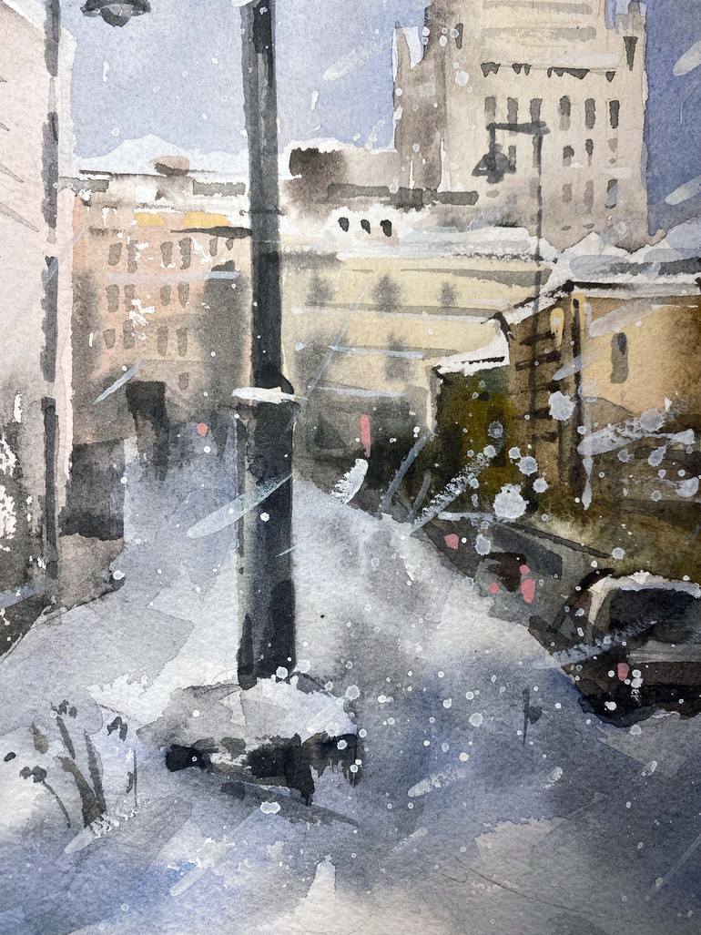 Original Realism Architecture Painting by Galina Poloz