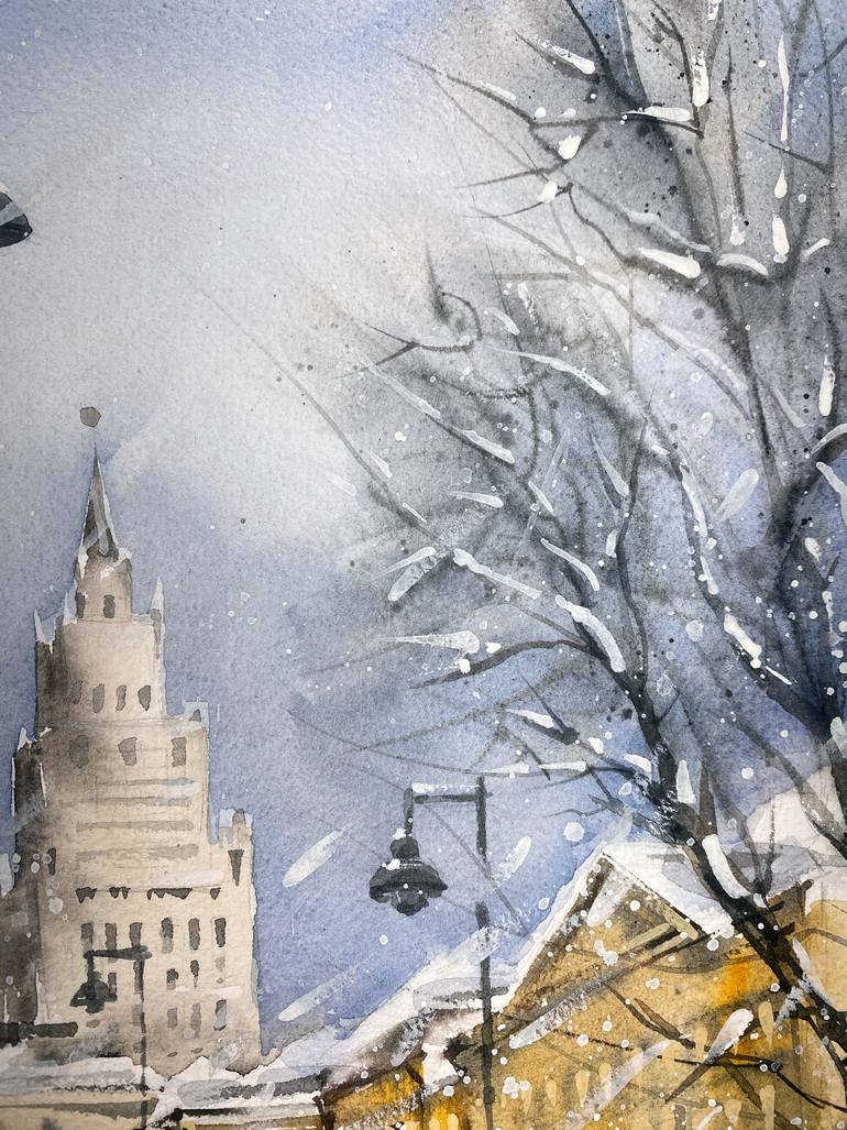 Original Realism Architecture Painting by Galina Poloz