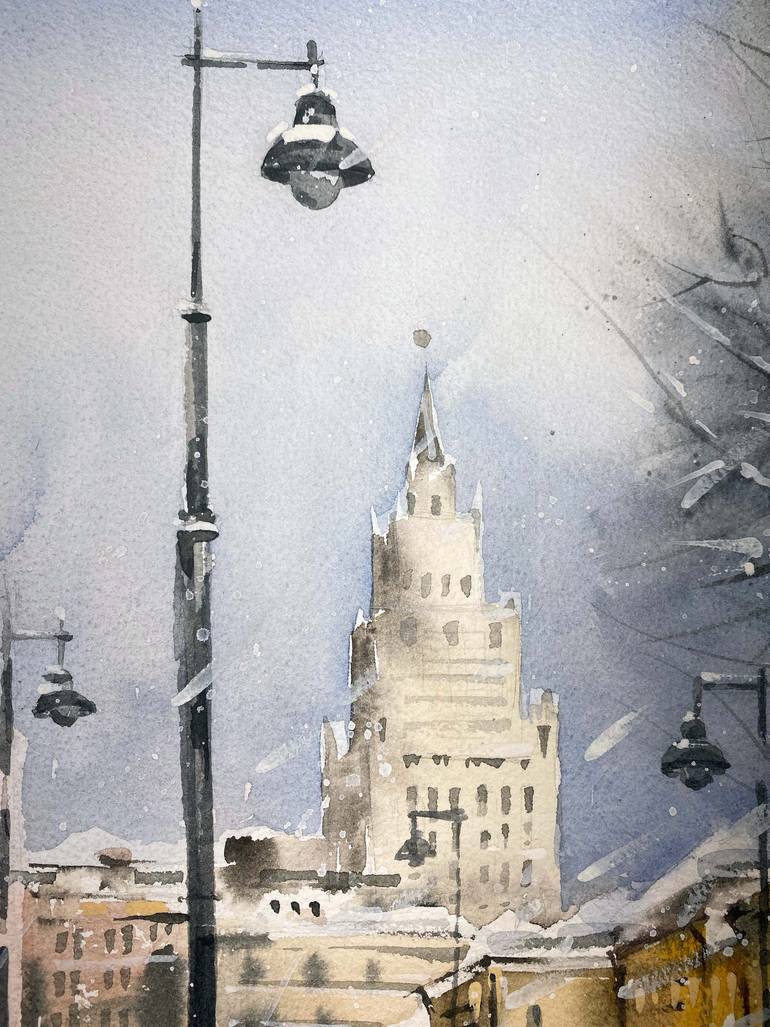 Original Realism Architecture Painting by Galina Poloz