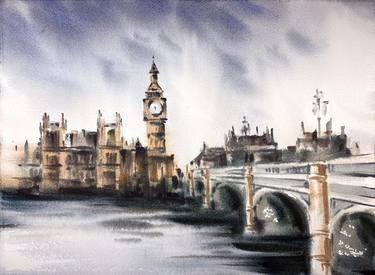 Original Classicism Architecture Paintings by Galina Poloz