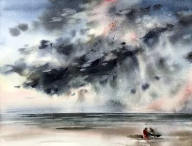 Print of Beach Paintings by Galina Poloz