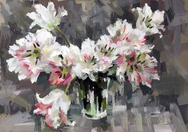 Print of Impressionism Floral Paintings by Galina Poloz