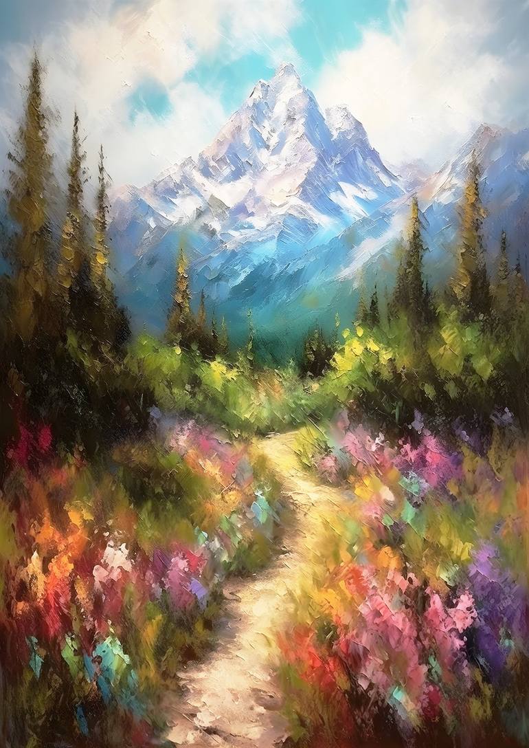 Summer Serenade in the Grand Tetons Painting by Chris Rutledge ...