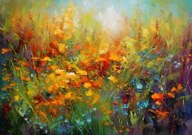 Original Impressionism Floral Paintings by Chris Rutledge