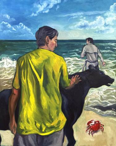 Original Expressionism Fantasy Painting by Uy Nguyen
