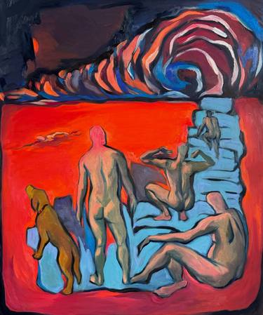 Original Abstract Expressionism Fantasy Painting by Uy Nguyen