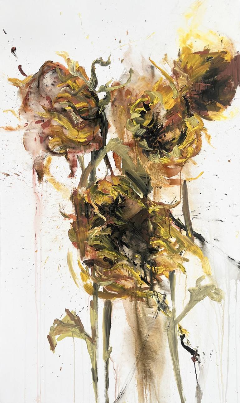 Original Floral Painting by Rosi Roys