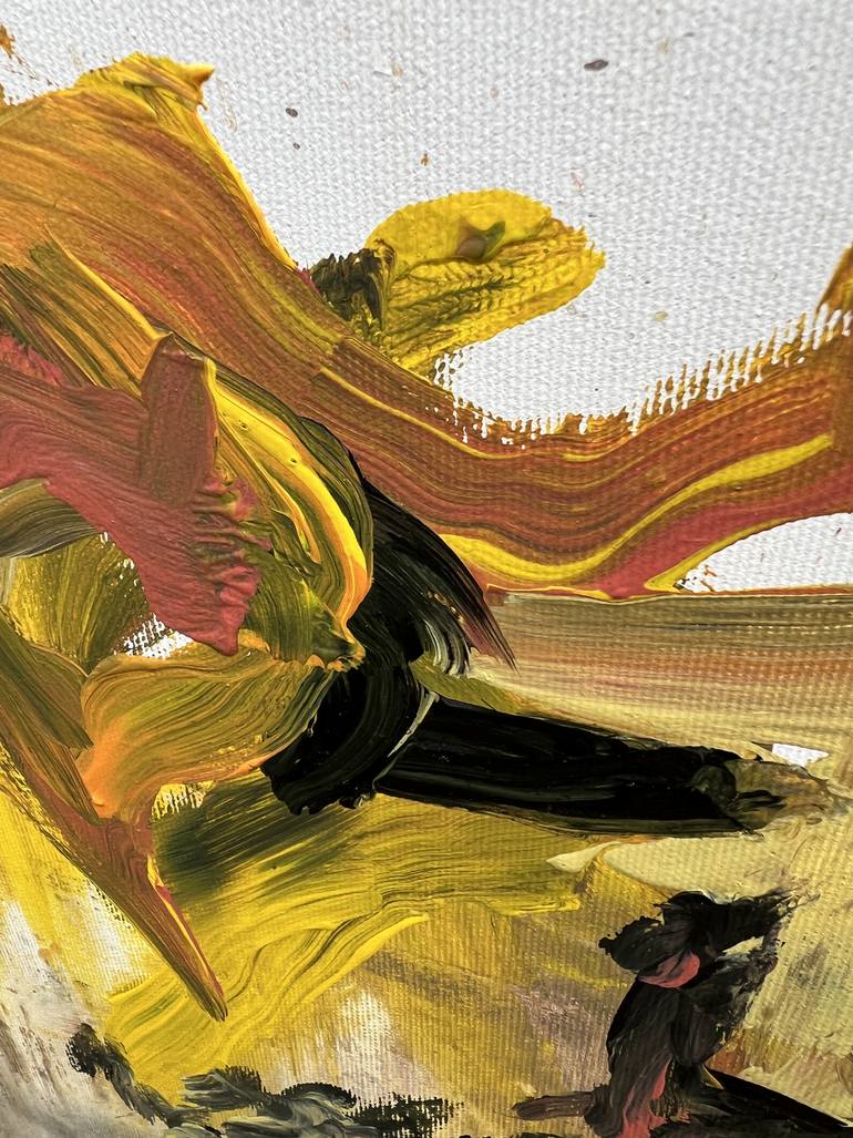 Original Abstract Expressionism Abstract Painting by Rosi Roys