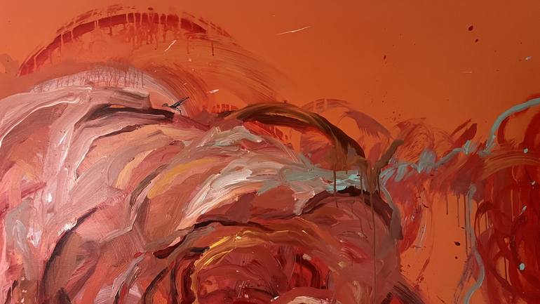 Original Abstract Expressionism Abstract Painting by Rosi Roys