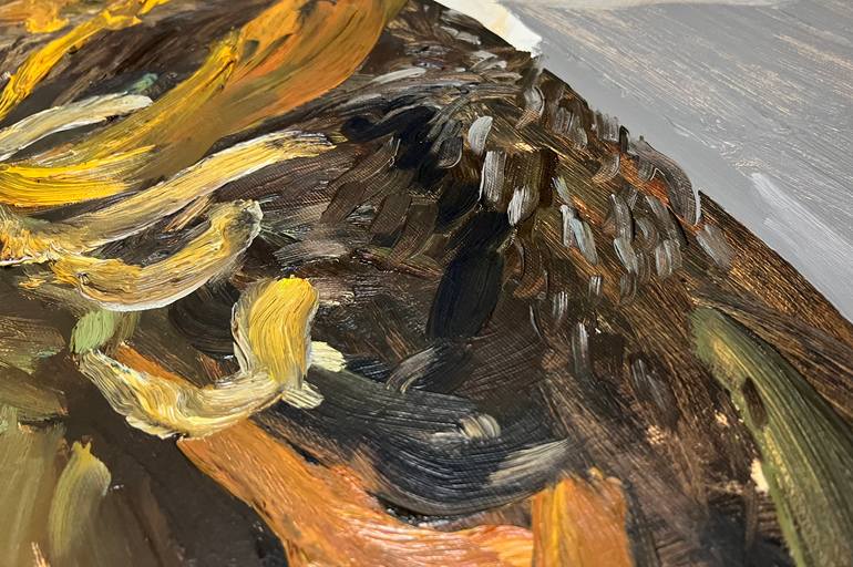 Original Expressionism Nature Painting by Rosi Roys