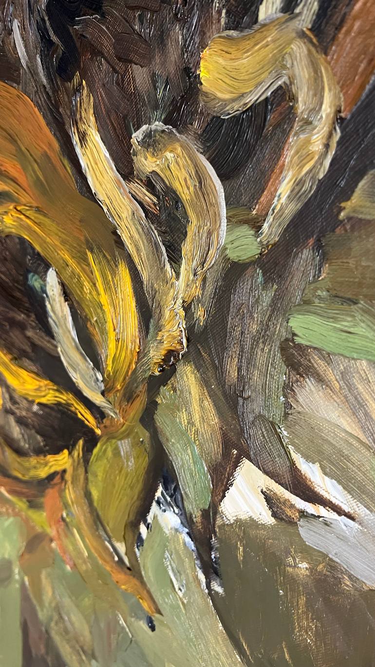 Original Expressionism Nature Painting by Rosi Roys