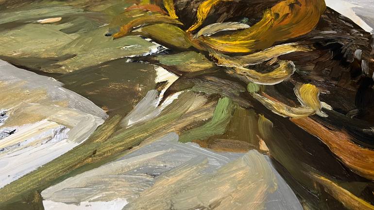 Original Expressionism Nature Painting by Rosi Roys