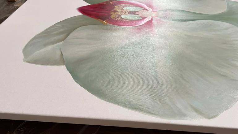 Original Abstract Floral Painting by Rosi Roys