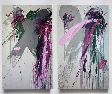 Original Abstract Paintings by Rosi Roys