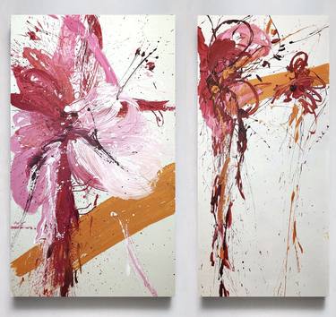 Original Abstract Expressionism Abstract Paintings by Rosi Roys