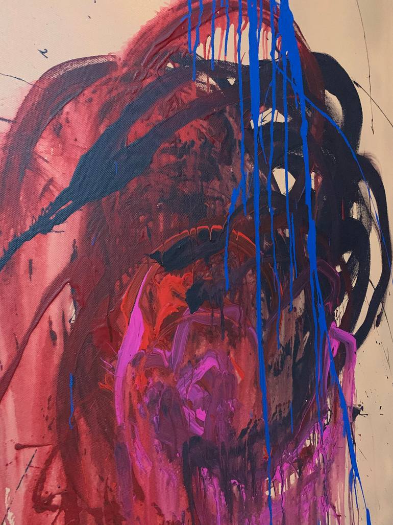 Original Abstract Expressionism Abstract Painting by Rosi Roys