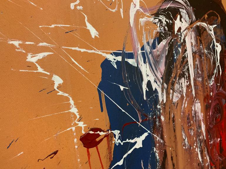 Original Abstract Expressionism Abstract Painting by Rosi Roys